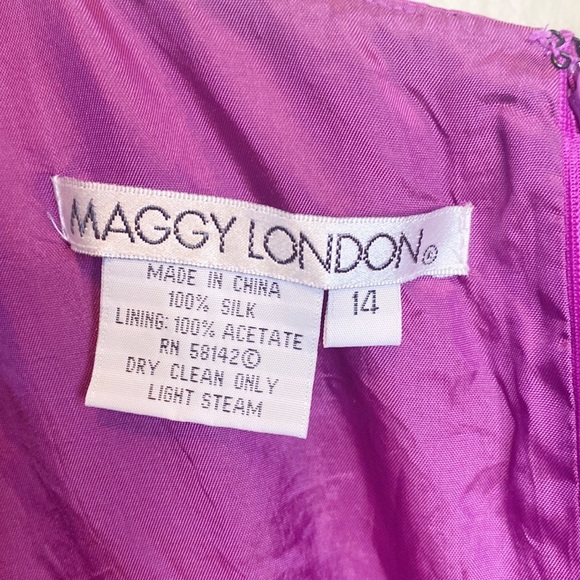 MAGGY LONDON Silk Dress - Picture 4 of 6